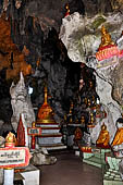 Inle Lake Myanmar. Pindaya, the famous Shwe Oo Min pagoda, a natural cave filled with thousands of gilded Buddha statues. 
